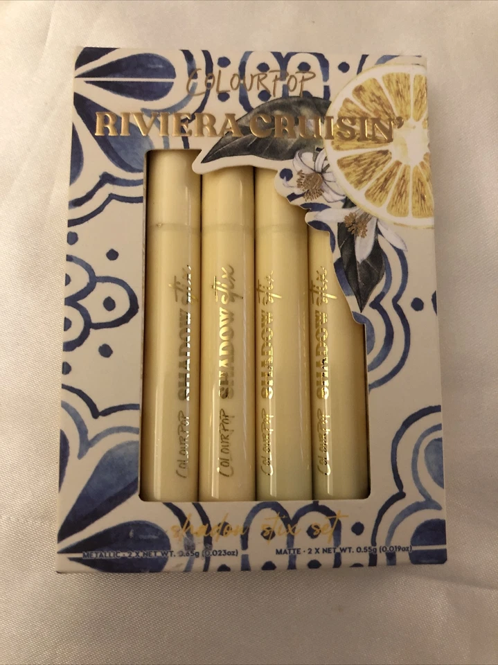 Juego de 4 sombras de ojos Colourpop Riviera Cruisin Stix metálicas y mate nuevas en caja Foto 1 de 4