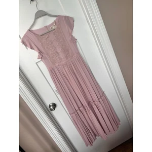 NWT Mia Joy Girls Viola Dress in Deep Ocean Bohemia Summer Beach Pink Size 10 - Picture 1 of 13