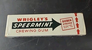 Vintage Wrigley's Spearmint Wrigely Chewing Gum Made In France Rare - Picture 1 of 7