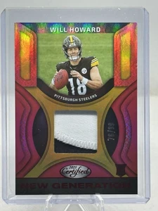 2025 Certified Will Howard New Generation Jerseys RC #NGJ-WHO Mirror RED /99  - Bild 1 von 10