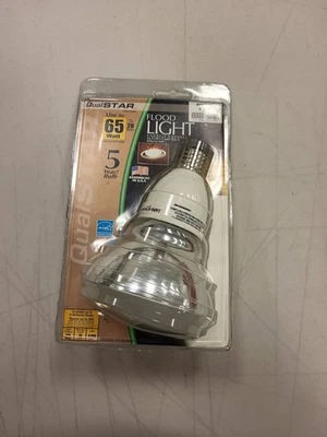 QualSTAR 65W Flood Light Bulb Energy Saving Compact Fluorescent Lamp Lighting - Image 1 of 3