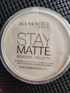 Rimmel Stay Matte Long Lasting Pressed Powder 001 Transparent Sealed - Picture 1 of 2