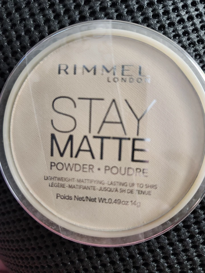 Rimmel Stay Matte Long Lasting Pressed Powder 001 Transparent Sealed - image 1 of 2
