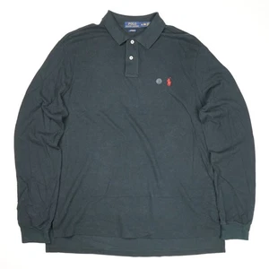 Polo Ralph Lauren Herren Custom Fit Langarm Poloshirt 3XL Schwarz - Bild 1 von 6