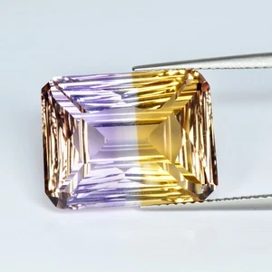 14.81Ct Fancy Cut _ Exclusive Transparent Gem Natural Bi-Color Ametrine - Picture 1 of 1