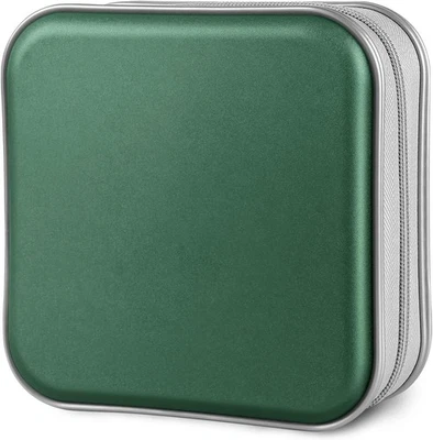 Estojo de CD/DVD capacidade 40, suporte de disco de plástico rígido para carro escritório em casa viagem - Imagem 1 de 4