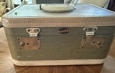 Maleta de tren de viaje vintage Strat-O-Way equipaje de lujo Seattle años 40-50 Foto 1 de 4