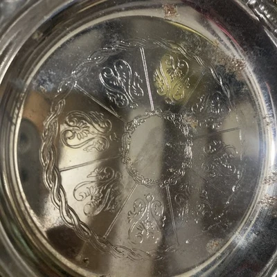 Set of 3 SILVER PLATED EP on STEEL 4” Coasters/Trinket Dishes Made in ITALY  - Image 1 of 2