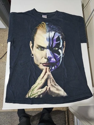 Camiseta De Colección Y2K TNA Lucha Libre Jeff Hardy Para Hombres Talla L 2 Caras AOP WCW WWE WWF Foto 1 de 2