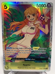 One Piece Nami OP08-106 SR Super Rare Two Legends Karte Englisch NM - Bild 1 von 6