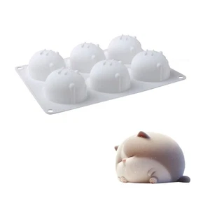 Flexible Silicone Cats Chocolate Molds for Puddings Dessert Baking and Freezing - Picture 1 of 8