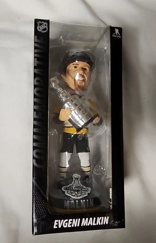Evgeni Malkin 2017 Stanley Cup Champions Bobble Head Penguins New Limited RARE Cover