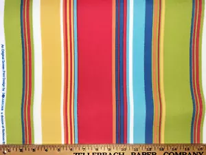6 Yds Richloom Solarium Covert Stripe Fiesta 54" Wide 100% Polyester Outdoor - Picture 1 of 1
