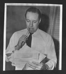 1958 Press Photo, Bob Feller  "New Indian Scout"   Cleveland Indians, HOF - Picture 1 of 2