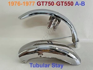 1976-1977 Suzuki GT750 Front & Rear Fender. LeMans Water Buffalo GT550 MudGuard - Picture 1 of 9