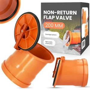 Valvola oscillante valvola terminale valvola tubo 200 mm valvola a rana pezzo di scarico valvola di non ritorno - Foto 1 di 5