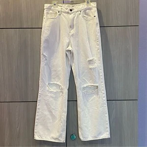 Arizona Cream High Waist Skater Wide Leg Jeans Juniors 13 - Picture 1 of 13