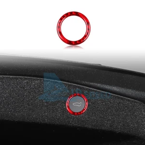 Red Carbon Fiber Rear Trunk Switch Button Ring For Tesla Model 3 Highland 2024 - Imagen 1 de 9