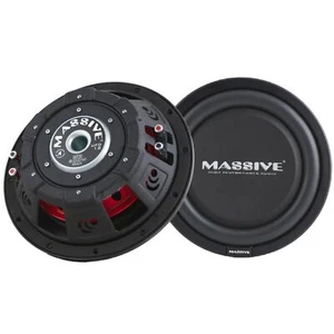 12" 300 Watts RMS 4-Ohm DVC Shallow Mount Subwoofer UFO12V2 Massive Audio - Picture 1 of 5
