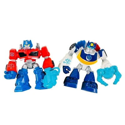 Playskool Heroes Transformers Rescue Bots 2 Action Figures Optimus Prime & Chase - Image 1 of 4