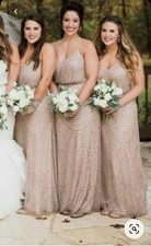taupe bridesmaid
