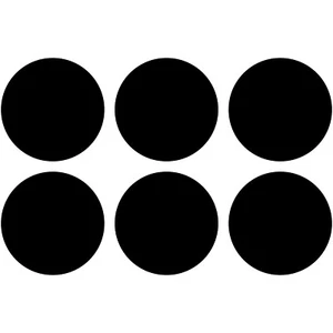 6 Circle Pack 4 "vinilo calcomanía de la ventana del coche pegatina formas arte círculos puntos punto - Imagen 1 de 26