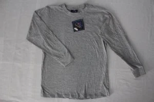 NEW Boys T Shirt Size 4 Top Gray Long Sleeve Crew Neck School Clothes Tee - Picture 1 of 1