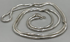Milor Italy 925 Sterling Silver 2.8mm Thick Snake Chain Necklace 36”  28 Gr