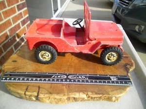 Vintage 1940s Al Toy All Original Pressed Steel Aluminum Willy's Toy Jeep - Nice - Picture 1 of 7