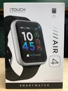 iTouch Wearables Air 4 Smartwatch - SLBLK (E10039237) - Picture 1 of 4
