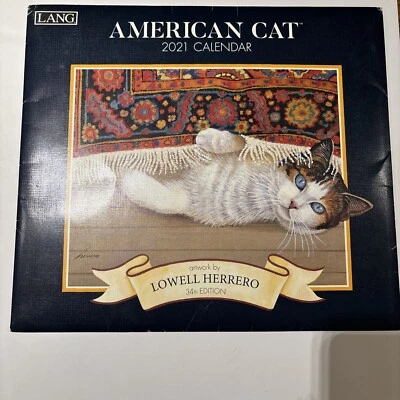 Lowell Herrero American Cat 2021 Calendar - Image 1 of 4