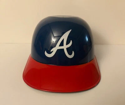 Atlanta Braves Mini Ice Cream Helmet Rawlings Blue & Red Plastic Souvenir MLB - Image 1 of 4