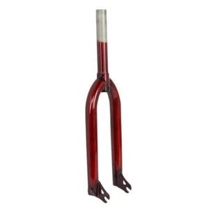 PRO+ BMX 20" Fork MX Steel 1-1/8" Threadless Gloss Translucent Red - Picture 1 of 1