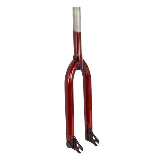 PRO+ BMX 20" Fork MX Steel 1-1/8" Threadless Gloss Translucent Red - Image 1 of 1