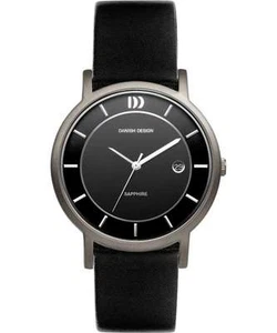 Danish Design IQ13Q858 Titanium Black Leather Quartz Classic Men's Watch - Picture 1 of 1