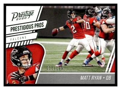 2020 Panini Prestige #PP-MR Matt Ryan Prestigious Pros Xtra Points Green #/199 - Image 1 of 2