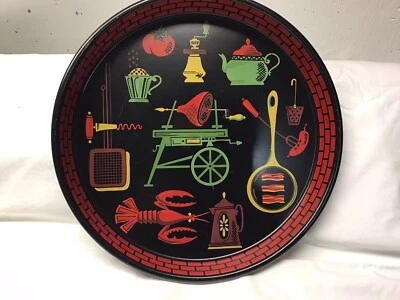 MCM Fun Metal Serving Tray - Image 1 of 3