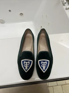 Stubbs Wootton 10.5 Green Velvet Women Shoes - Picture 1 of 6