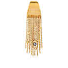 APM Monaco Ladies Tassel Detail Gold-plated Crystal Ring
