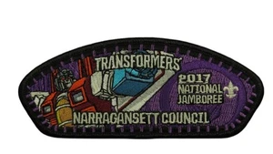 Jamboree Narragansett Council RI 2017 Transformers JSP BLK Bdr (VT1371) - Imagen 1 de 2