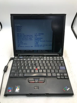 IBM ThinkPad X41 Intel Pentium M 1.5GHz 12" Laptop -BAD DISPLAY-MZ - Image 1 of 4