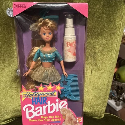 芭比好莱坞头发船长 Nrfb 漂亮盒美泰 (1992) 魔法发雾 — 第 1/4 张图片