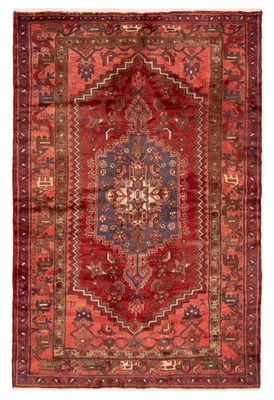 Traditional Vintage Hand-Knotted Area Rug 4'4" x 6'8" Oriental Wool Carpet - Image 1 of 4