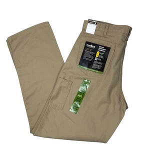 Carhartt FR Flame Resistant Loose Fit Canvas Carpenter Jeans Mens Khaki iz 36x36 - Picture 1 of 13