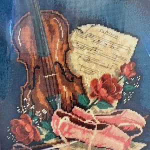 1985 Dimensions BALLET STILL LIFE Needlepoint Kit #2274 12"x14" Music Lover - Foto 1 di 13