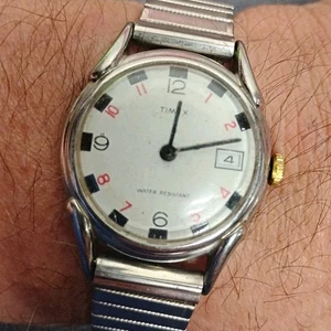 Reloj Timex Sprite 1971 vintage para hombre con esfera de ruleta y fecha - Imagen 1 de 13