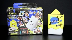 Fujifilm Instax Mini Link 2 Cheki Smartphone Printer W/ Nintendo Splatoon 3 Case - Picture 1 of 9