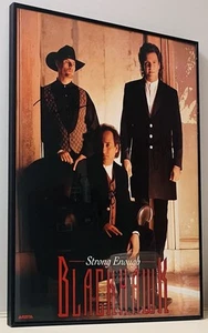 1995 Blackhawk Strong Enough Tour Poster Signed Van Stephenson Framed Music - Picture 1 of 22