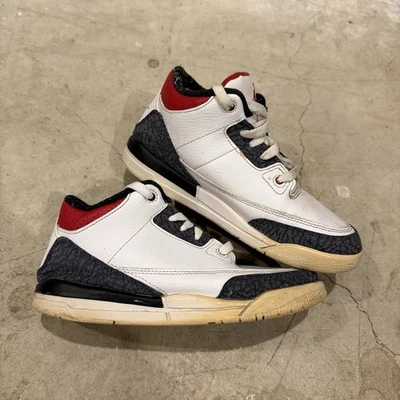 Air Jordan 3 Retro Denim SE PS 'Fire Red' DB0443-100 Juvenil 3 años Foto 1 de 4