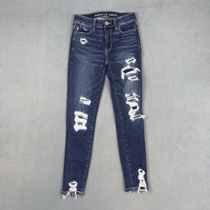 American Eagle Next Level Stretch High Rise Jegging Crop Size 0 Regular - Picture 1 of 11